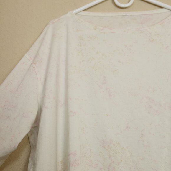 Lululemon Shirt Top Off-White w/ Splatter Print Long Sleeve Loose Oversized XL - Picture 2 of 5